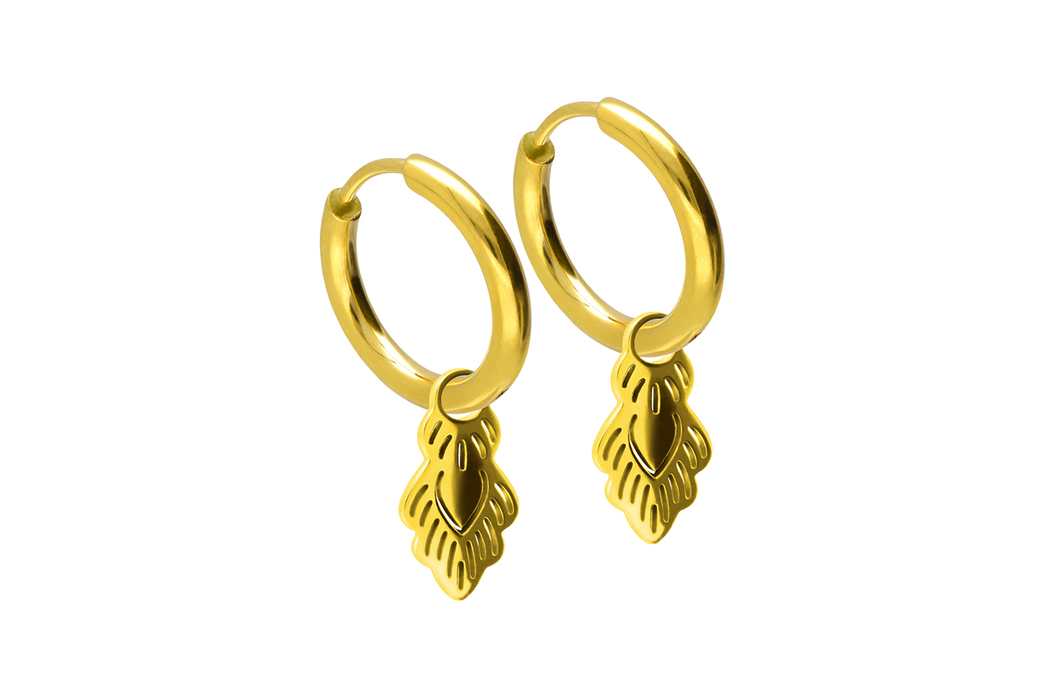 Chirurgenstahl Ohrclicker Creolen ORIENTALISCHES DESIGN von Piercingline